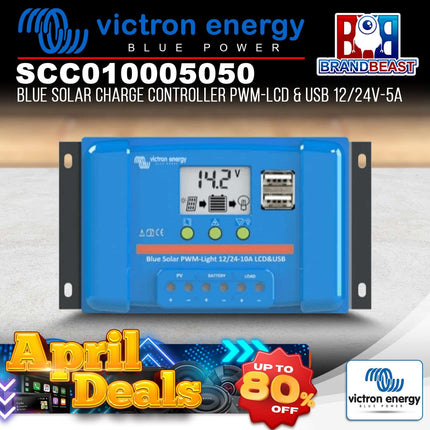 Victron Energy SCC010010050 Blue Solar Charge Controller PWM-LCD&amp;USB 12/24V-10A