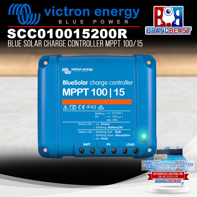 Victron Energy SCC010015200R Blue Solar Charge Controller MPPT 100/15