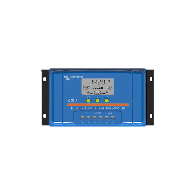 Victron Energy SCC010030050 Blue Solar Charge Controller PWM-LCD&USB 12/24V-30A