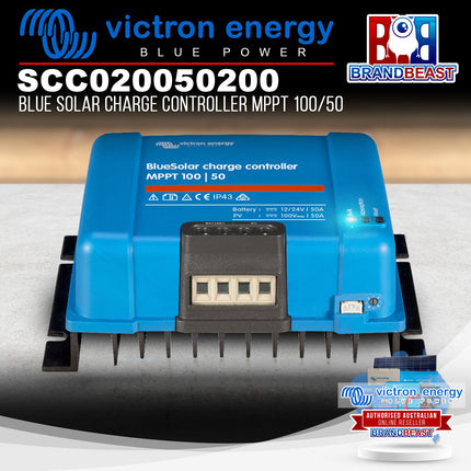 Victron Energy SCC020050200 Blue Solar Charge Controller MPPT 100/50