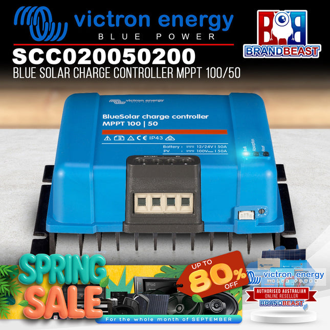 Victron Energy SCC020050200 Blue Solar Charge Controller MPPT 100/50