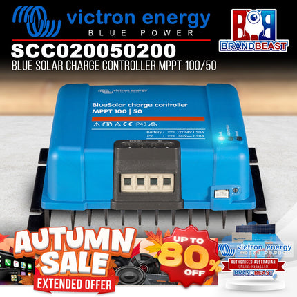 Victron Energy SCC020050200 Blue Solar Charge Controller MPPT 100/50