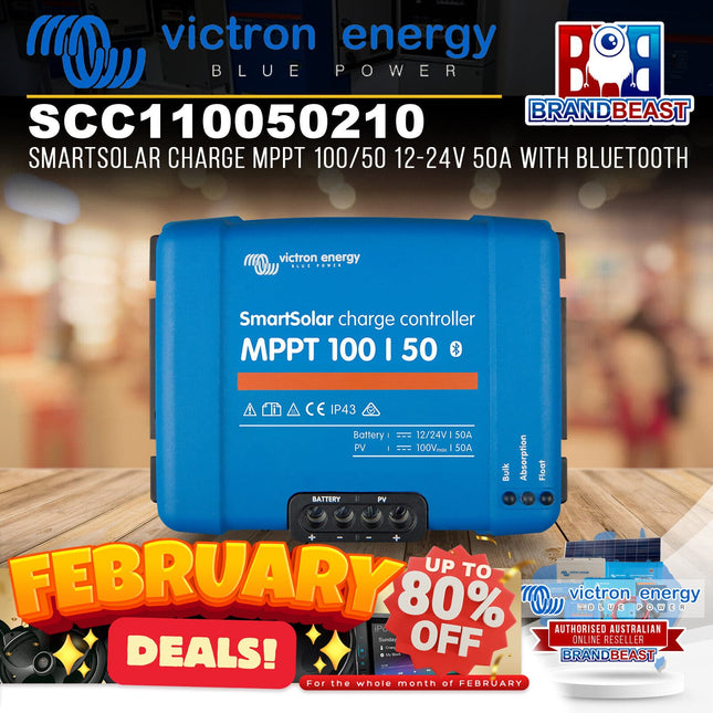 Victron Energy SCC110050210 SmartSolar Charge MPPT 100/50 12-24V 50A With Blueto