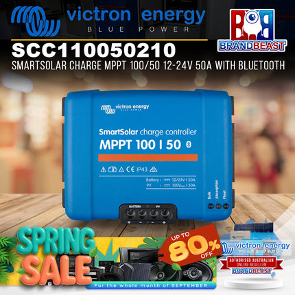Victron Energy SCC110050210 SmartSolar Charge MPPT 100/50 12-24V 50A With Blueto