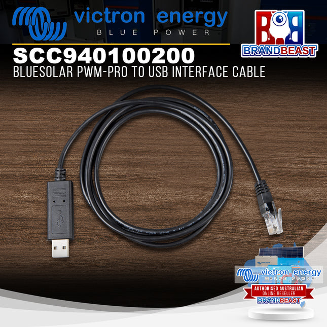 Victron Energy SCC940100200 BlueSolar PWM-Pro To USB Interface Cable