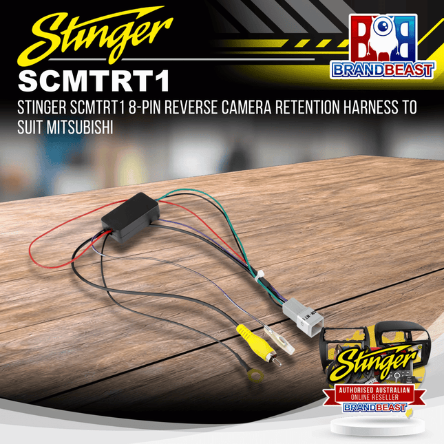 Stinger SCMTRT1 8-Pin Reverse Camera Retention Harness To Suit Mitsubishi