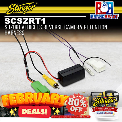 Stinger SCSZRT1 Reverse Camera Retention Harness To Suit Suzuki Vehicles