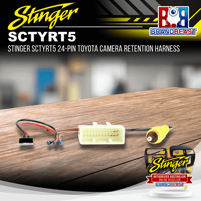 Stinger SCTYRT5 Australia 24-PIN Camera Retention Harness Suitable for Toyota
