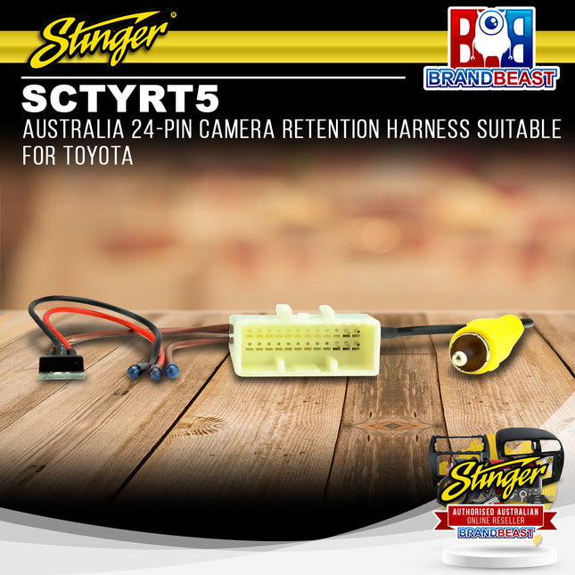 Stinger SCTYRT5 Australia 24-PIN Camera Retention Harness Suitable for Toyota