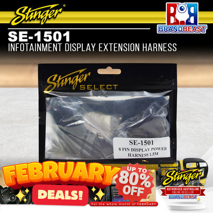 Stinger SE-1501 Infotainment Display Extension Harness