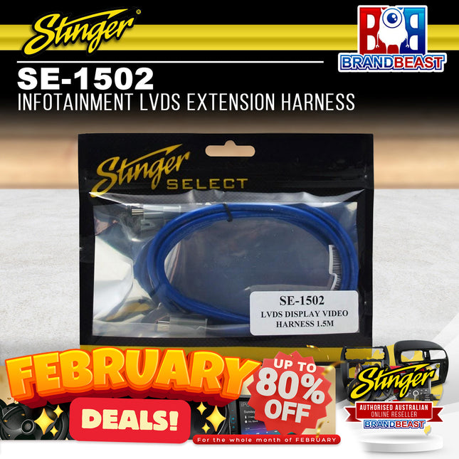 Stinger SE-1502 Infotainment LVDS Extension Harness