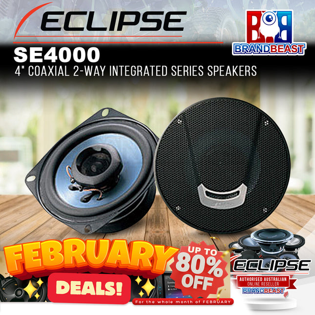 ECLIPSE SE4000 4&quot; Coaxial 2-Way Integrated Series Speakers - 1 Pair