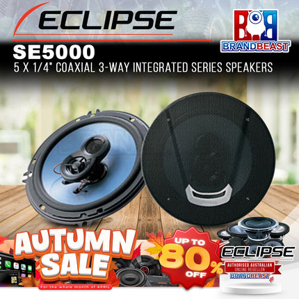 Eclipse SE5000 Integrated Series 5-1/4" 3-Way Coaxial Speakers - 1 Pair