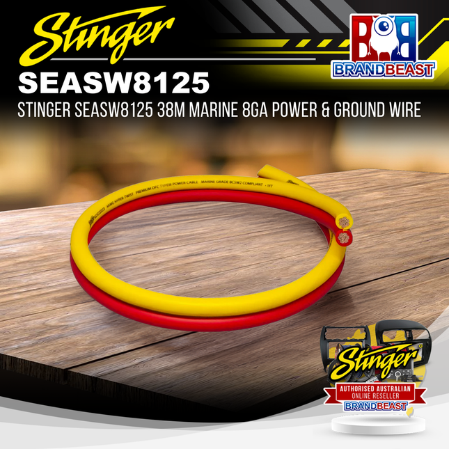Stinger SEASW8125 38m Marine 8GA Power & Ground Wire