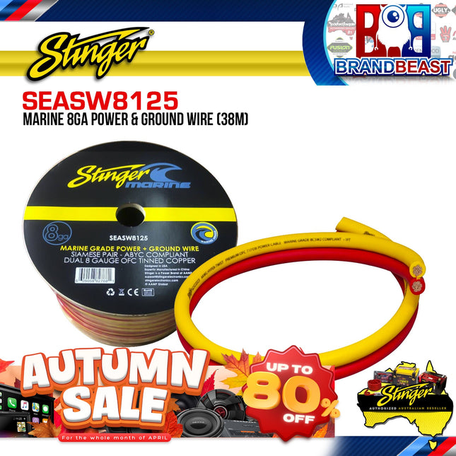 Stinger SEASW8125 38m Marine 8GA Power & Ground Wire