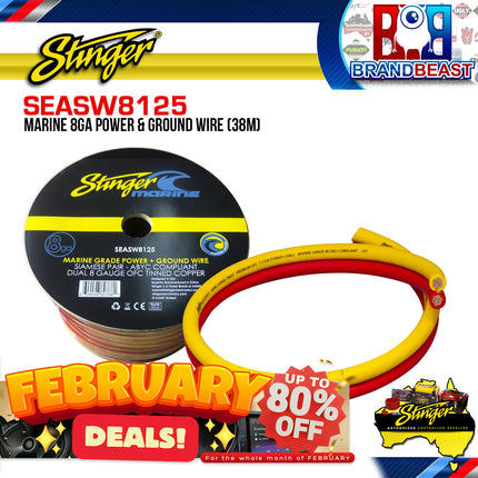 Stinger SEASW8125 38m Marine 8GA Power & Ground Wire