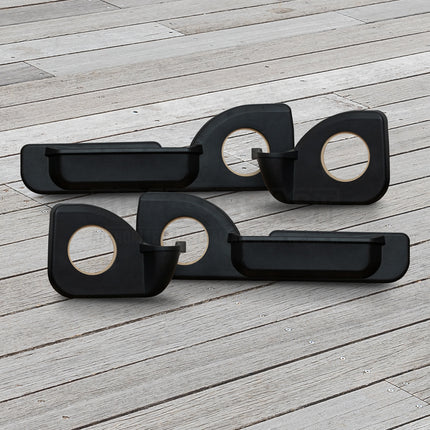 Cruiser Consoles Front and Rear Speaker Pods 6.5" Black (Set of 4 Doors) | SETPOD7065BLACK