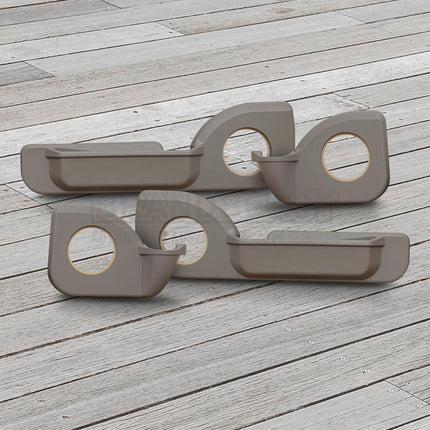 Cruiser Consoles Front and Rear Speaker Pods 6.5" Tan/Beige (Set of 4 Doors) | SETPOD7065TANBEIGE