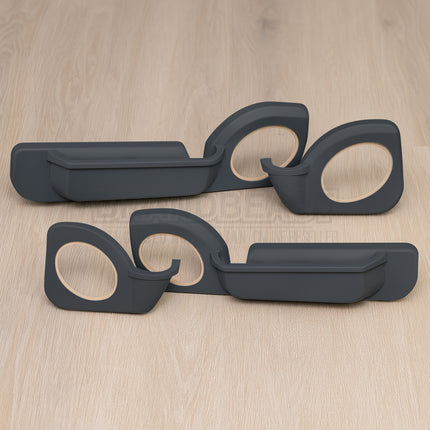 Cruiser Consoles Front and Rear Speaker Pods 6x9" Black (Set of 4 Doors) | SETPOD7069BLACK