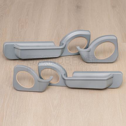 Cruiser Consoles Front and Rear Speaker Pods 6x9" Grey (Set of 4 Doors) | SETPOD7069GREY