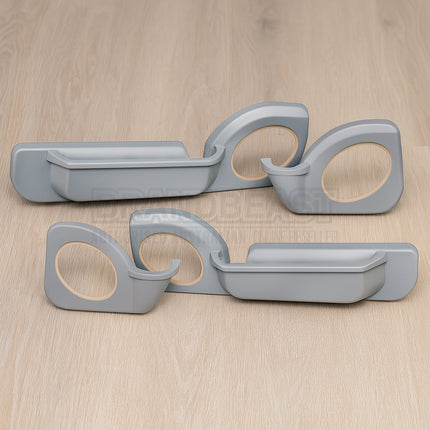 Cruiser Consoles Front and Rear Speaker Pods 6x9" Grey (Set of 4 Doors) | SETPOD7069GREY