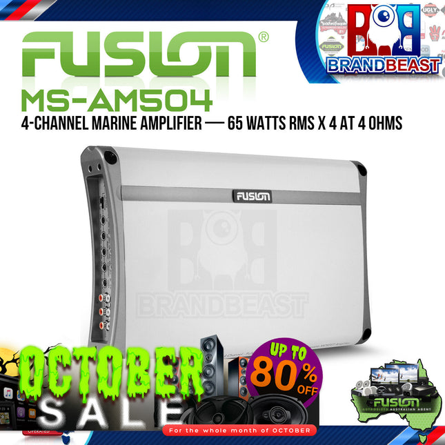 Fusion MS-AM504 500W 4 Channel Marine Amplifier