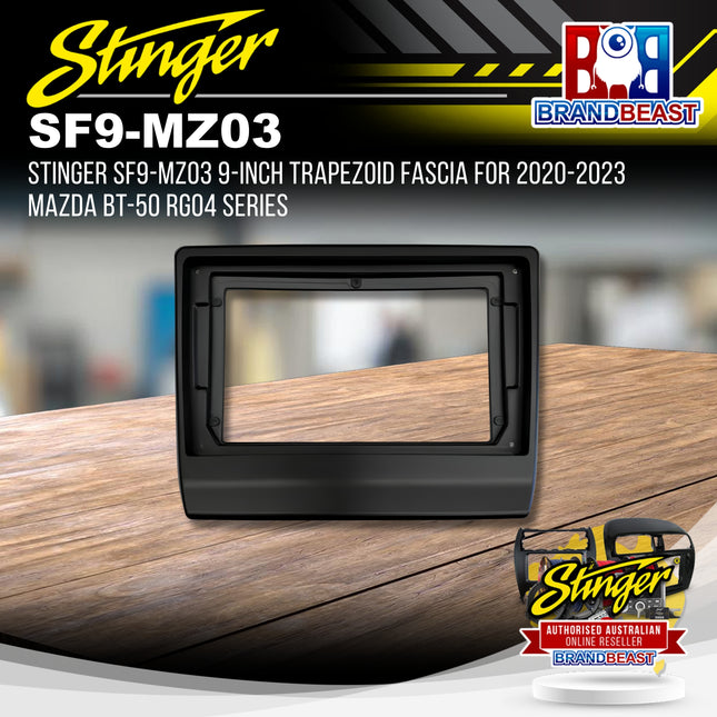 STINGER SF9-MZ03 9-Inch Trapezoid Fascia for 2020-2023 Mazda BT-50 RG04 Series