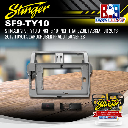 Stinger SF9-TY10 Toyota Prado 150 Series 2014-2017 9" & 10" Trapezoid Fascia