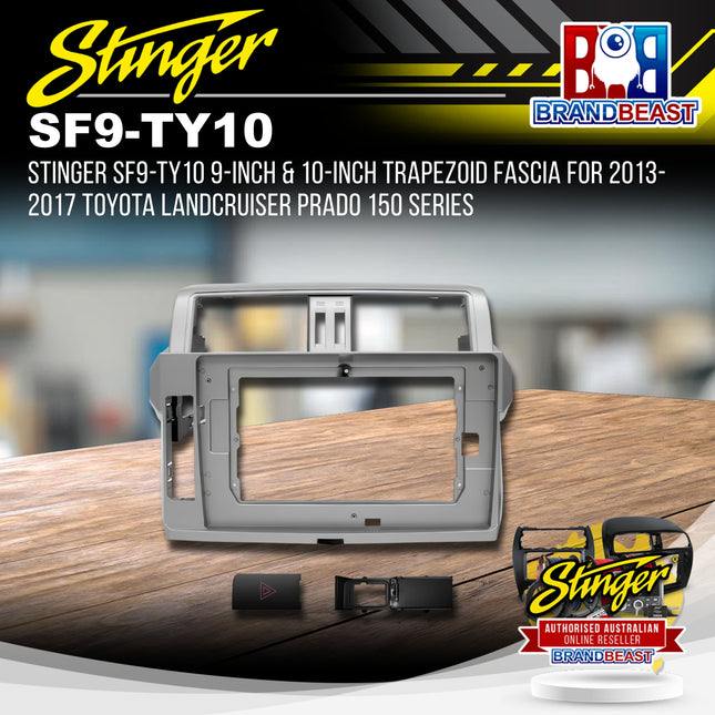 Stinger SF9-TY10 Toyota Prado 150 Series 2014-2017 9" & 10" Trapezoid Fascia