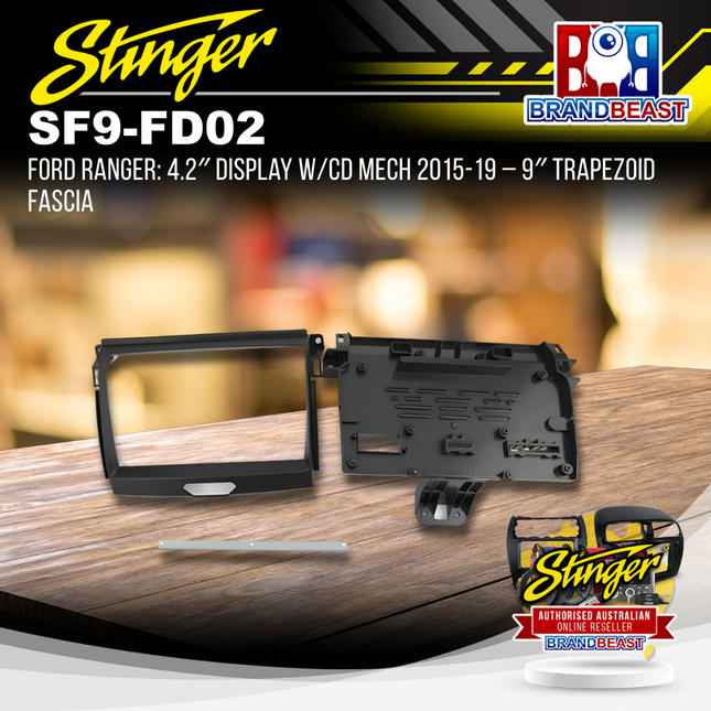 Stinger SF9-FD02 Ford Ranger Fascia 9" Trapezoid 2015-2019 4.2" Display CD