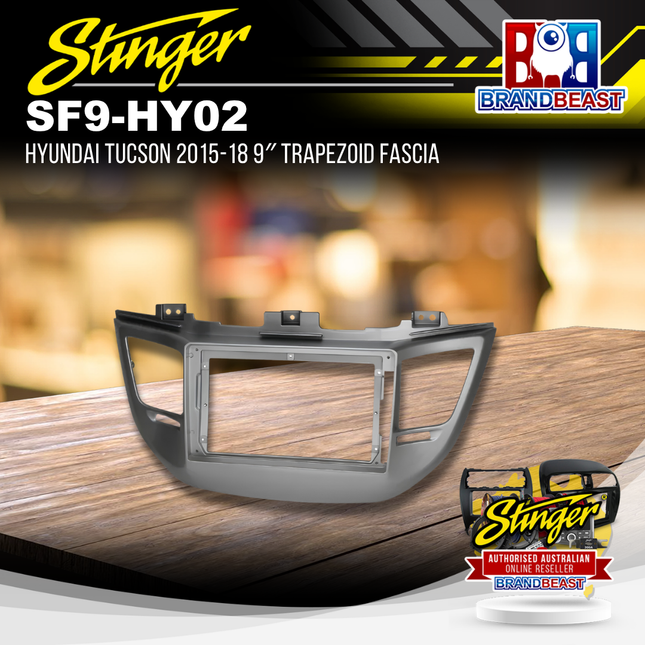 Stinger SF9-HY02 Hyundai Tucson 2015-2018 9 Inch Trapezoid Head Unit Fascia