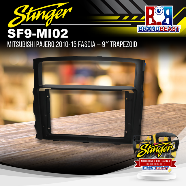 Stinger SF9-MI02 Mitsubishi Pajero Fascia 9" Trapezoid 2010-2015