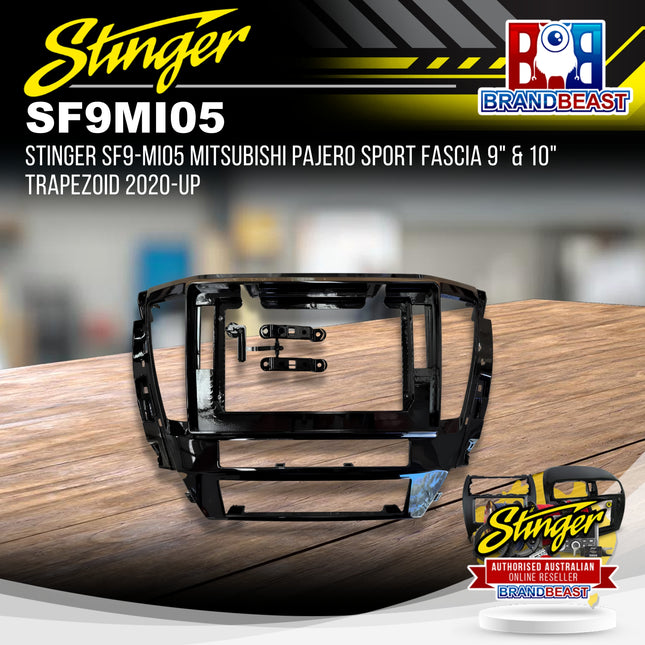 Stinger SF9-MI05 Mitsubishi Pajero Sport Fascia 9" & 10" Trapezoid 2020-Up
