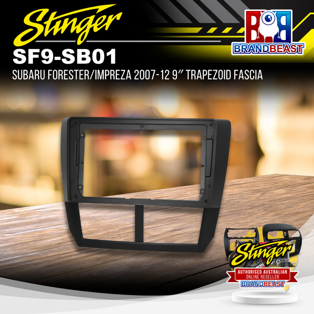 Stinger SF9-SB01 Subaru Forester/Impreza 2007-2012 9 Inch Trapezoid Head Unit Fascia