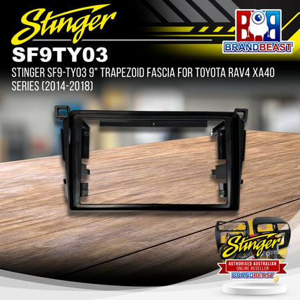 Stinger SF9-TY03 9" Trapezoid Fascia for Toyota RAV4 XA40 Series (2014-2018)