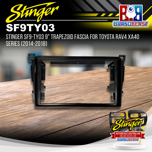 Stinger SF9-TY03 9" Trapezoid Fascia for Toyota RAV4 XA40 Series (2014-2018)