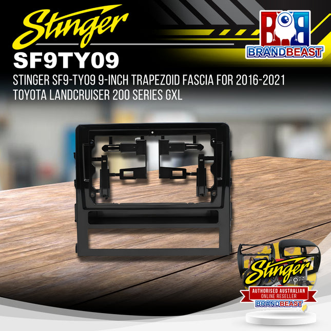 Stinger SF9-TY09 Toyota LandCruiser 200 Series GXL 2016-2022 9" Fascia
