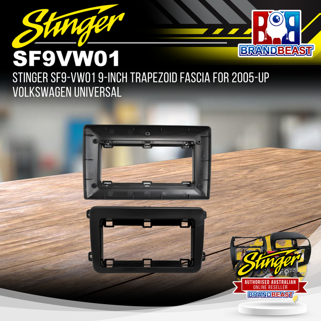 STINGER SF9-VW01 9-Inch Trapezoid Fascia for 2005-Up Volkswagen Universal