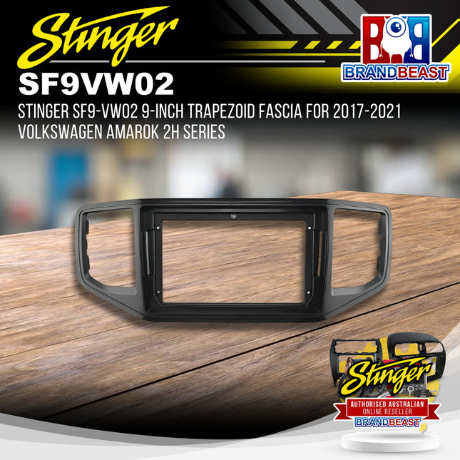STINGER SF9-VW02 9-Inch Trapezoid Fascia for 2017-2021 Volkswagen Amarok 2H Series