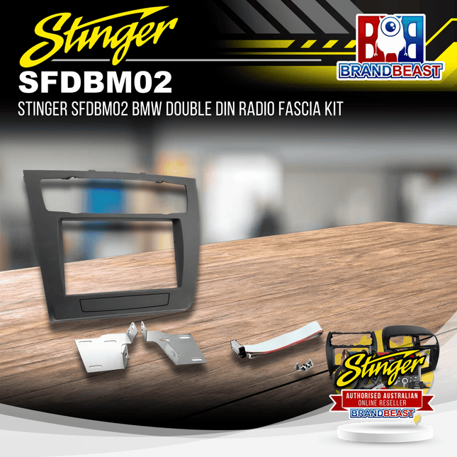 Stinger SFDBM02 BMW Double DIN Radio Fascia Kit