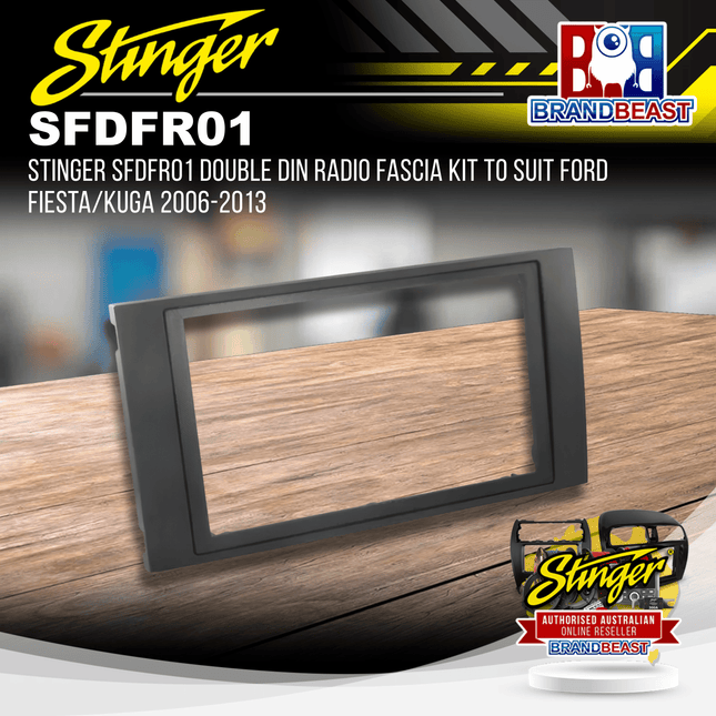 Stinger SFDFR01 Double DIN Radio Fascia Kit To Suit Ford Fiesta/Kuga 2006-2013
