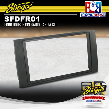 Stinger SFDFR01 Double DIN Radio Fascia Kit To Suit Ford Fiesta/Kuga 2006-2013