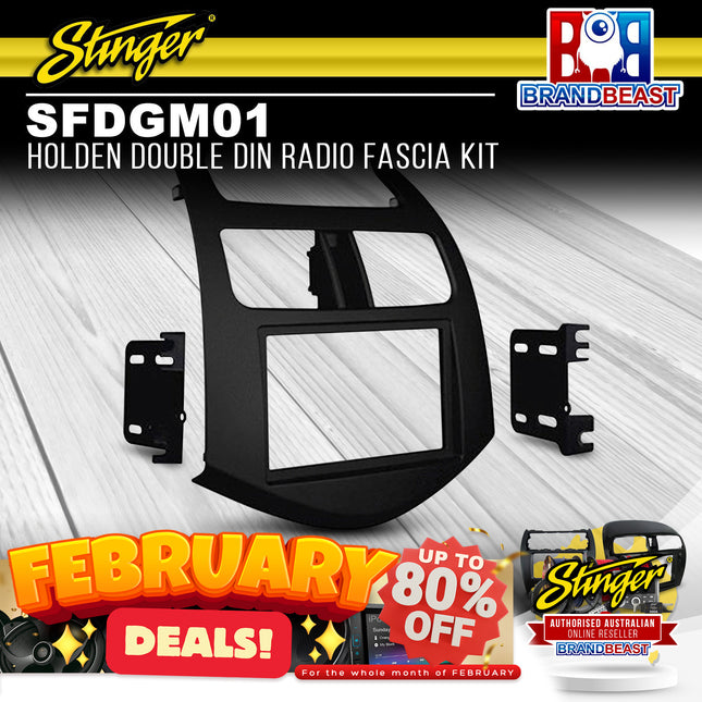 Stinger SFDGM01 Holden Double DIN Radio Fascia Kit