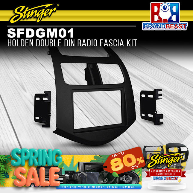 Stinger SFDGM01 Holden Double DIN Radio Fascia Kit