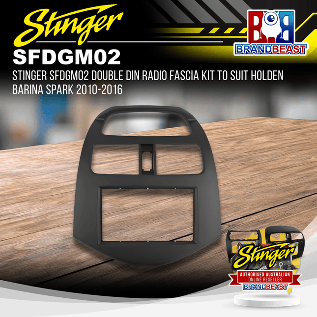 Stinger SFDGM02 Double DIN Radio Fascia Kit To Suit Holden Barina Spark