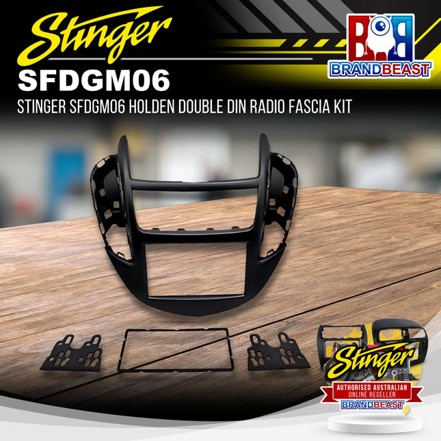 Stinger SFDGM06 Holden Double DIN Radio Fascia Kit
