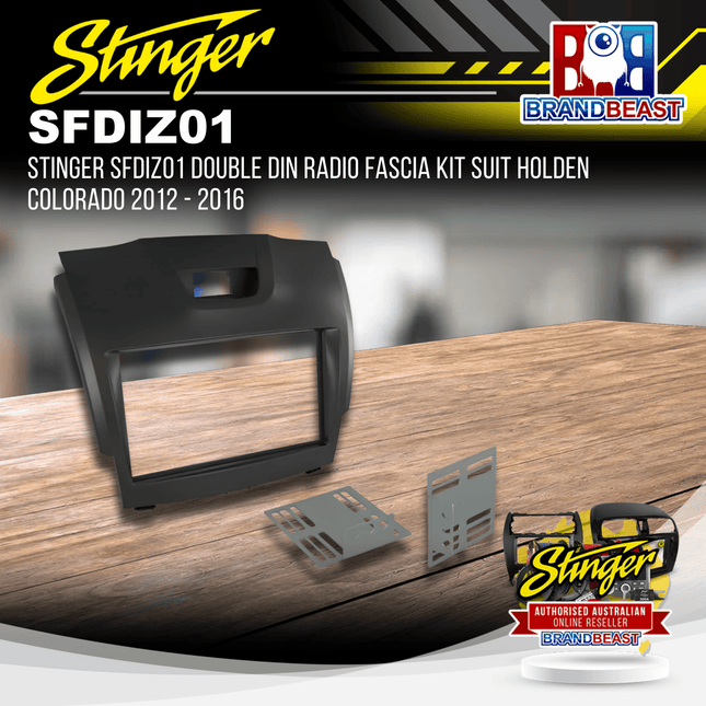 Stinger SFDIZ01 Double DIN Radio Fascia Kit Suit Holden Colorado 2012 - 2016