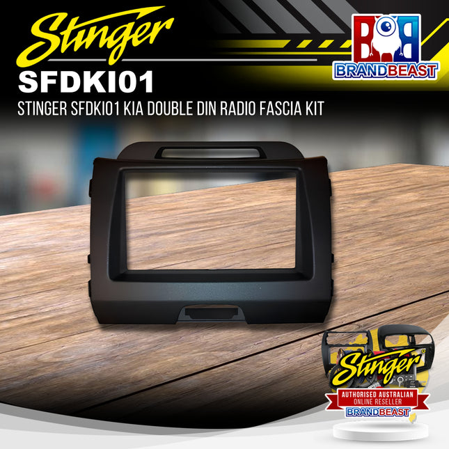Stinger SFDKI01 Kia Double DIN Radio Fascia Kit