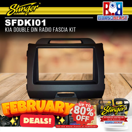 Stinger SFDKI01 Kia Double DIN Radio Fascia Kit