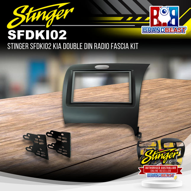 Stinger SFDKI02 Kia Double DIN Radio Fascia Kit